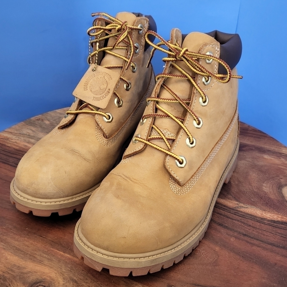Classic Timberland Waterproof 6" Boots Wheat 12909 Youth 6 (Women's 7.5)